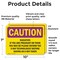 Signmission Radiation & Laser Sign, 7 in H x 10 in W, Vinyl Decal, Rectangle OS-2PACK-CR-D-710-L-10206 - alternate 2